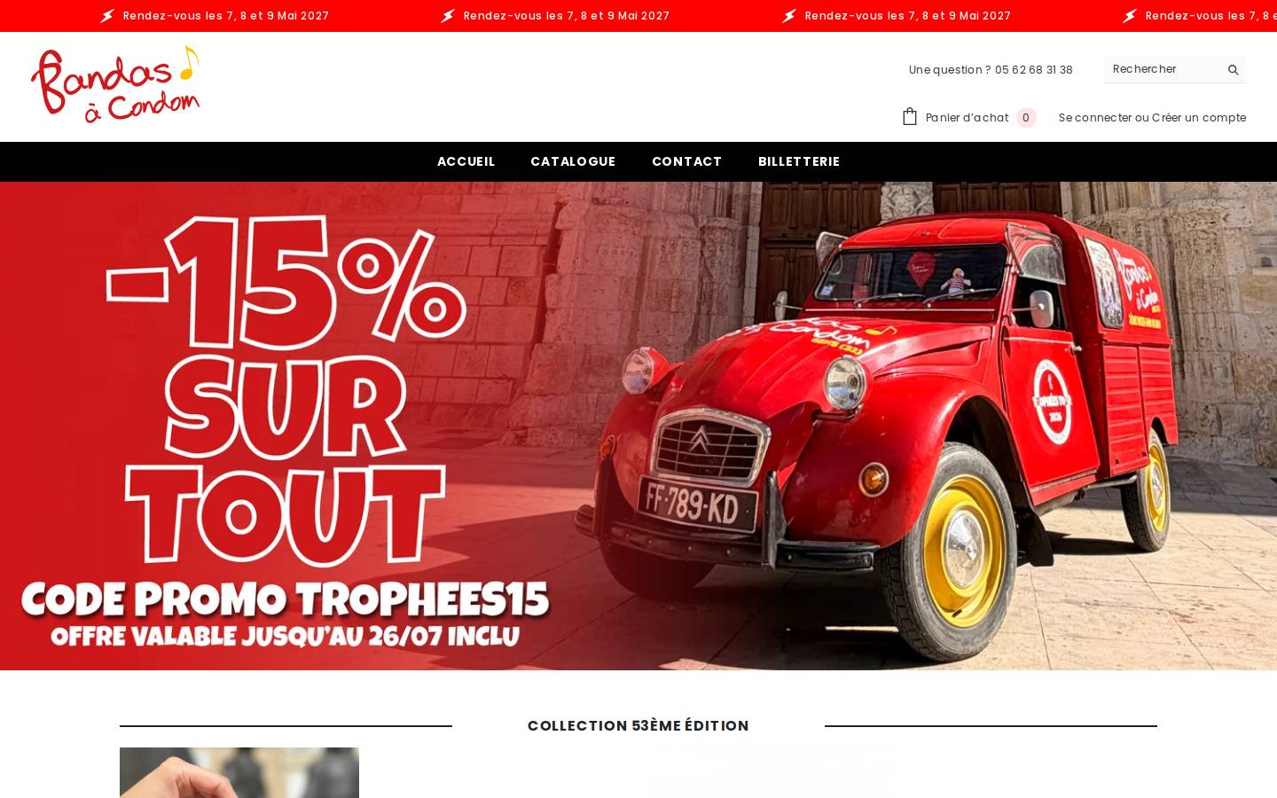 festivaldebandas.shop homepage screenshot
