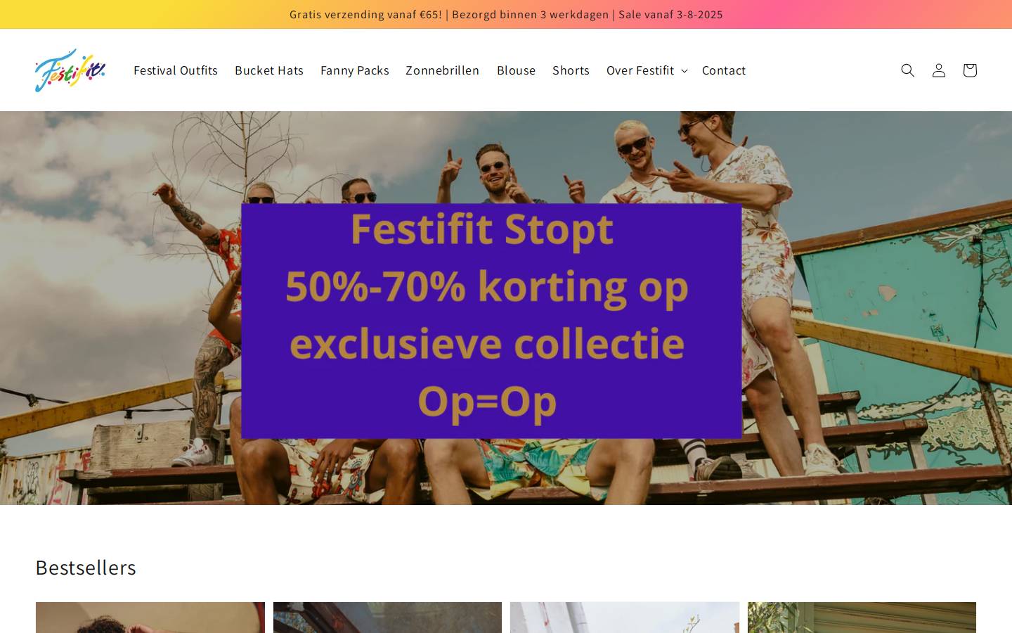 Festivaloutfit homepage screenshot