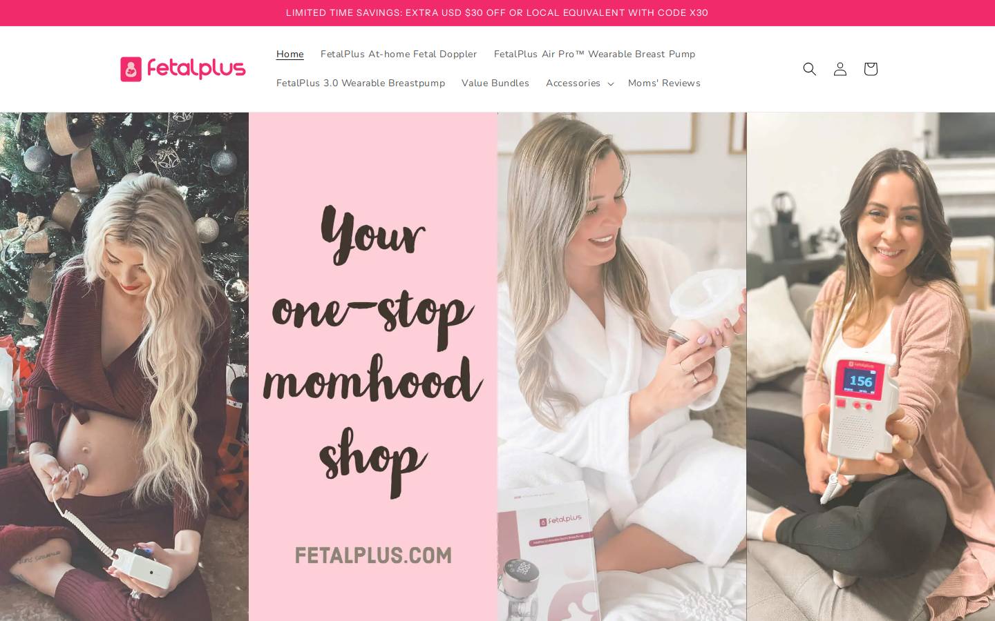 fetalplus.com homepage screenshot