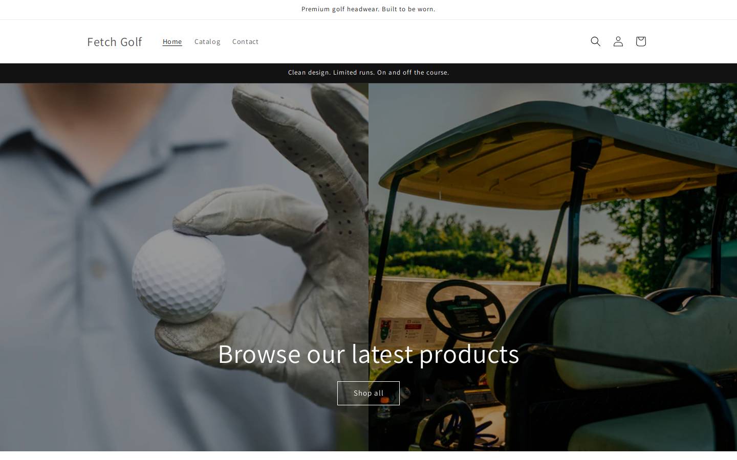 fetchgolf.com homepage screenshot