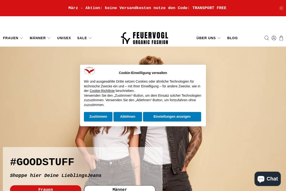 Feuervogl homepage screenshot
