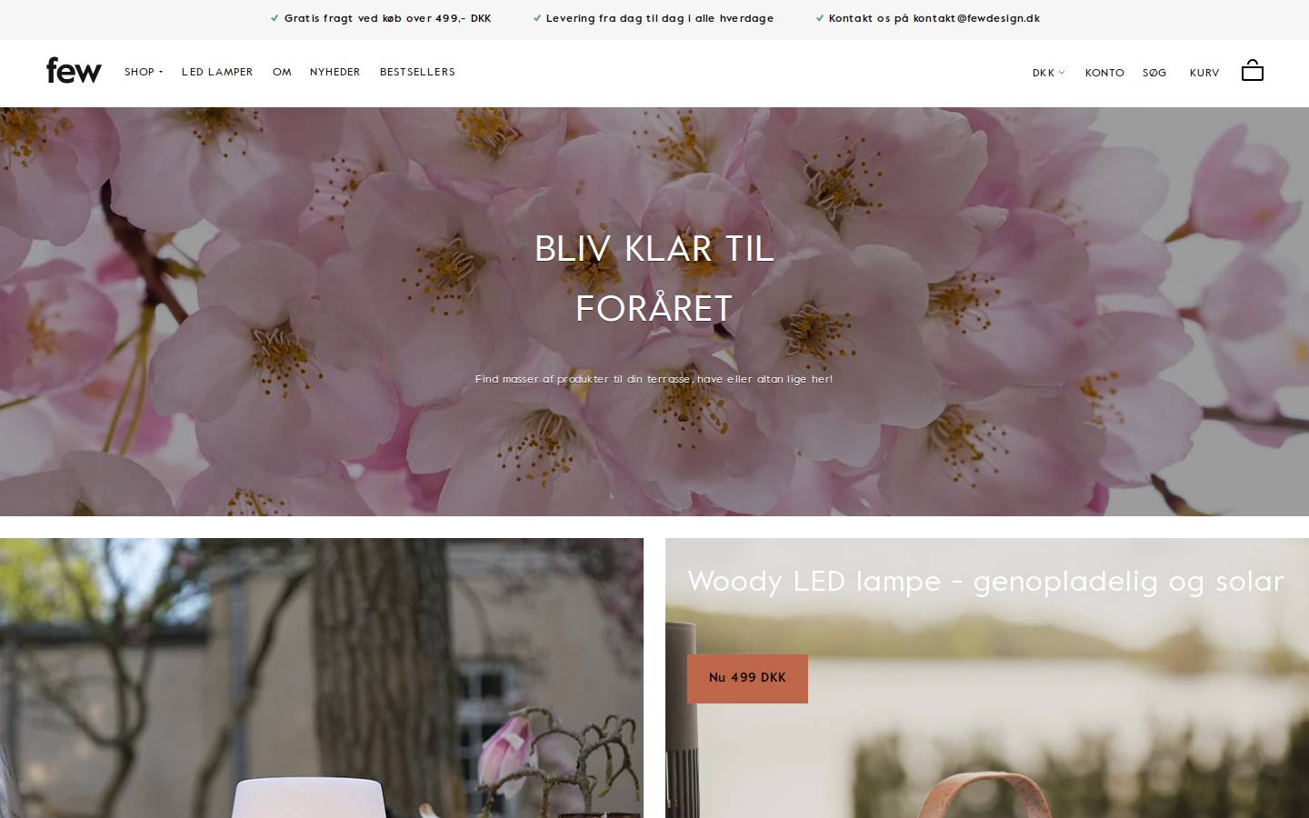 FEW Design homepage screenshot