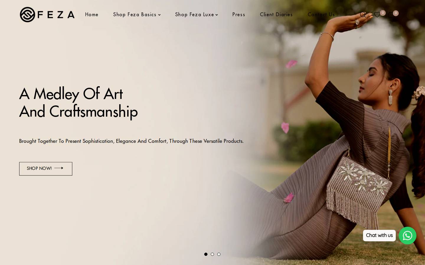 fezacollection.com homepage screenshot