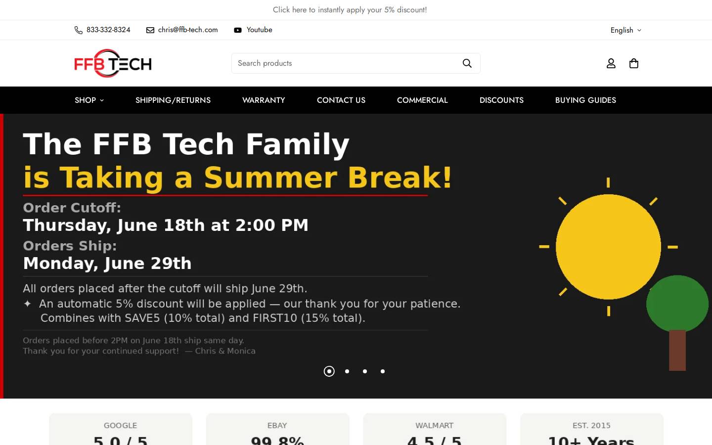 ffbtech.net homepage screenshot