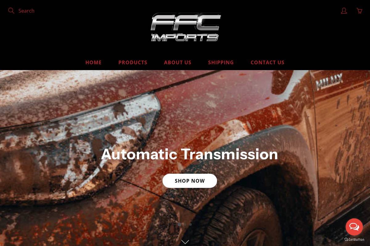 ffcimports.com homepage screenshot