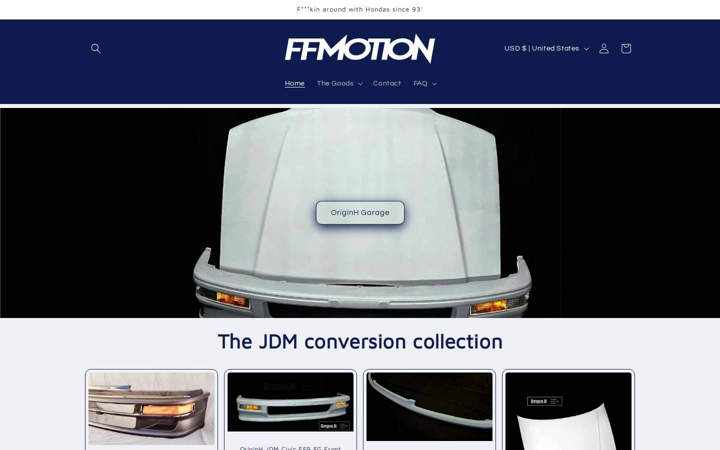 ffmotion.com homepage screenshot