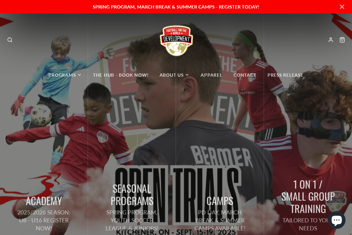 fftwdevelopment.com homepage screenshot