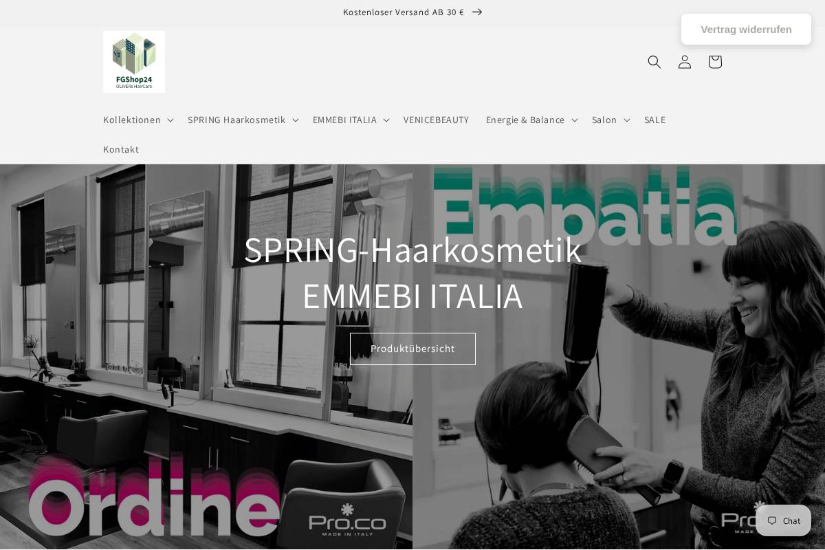 fgshop24.eu homepage screenshot