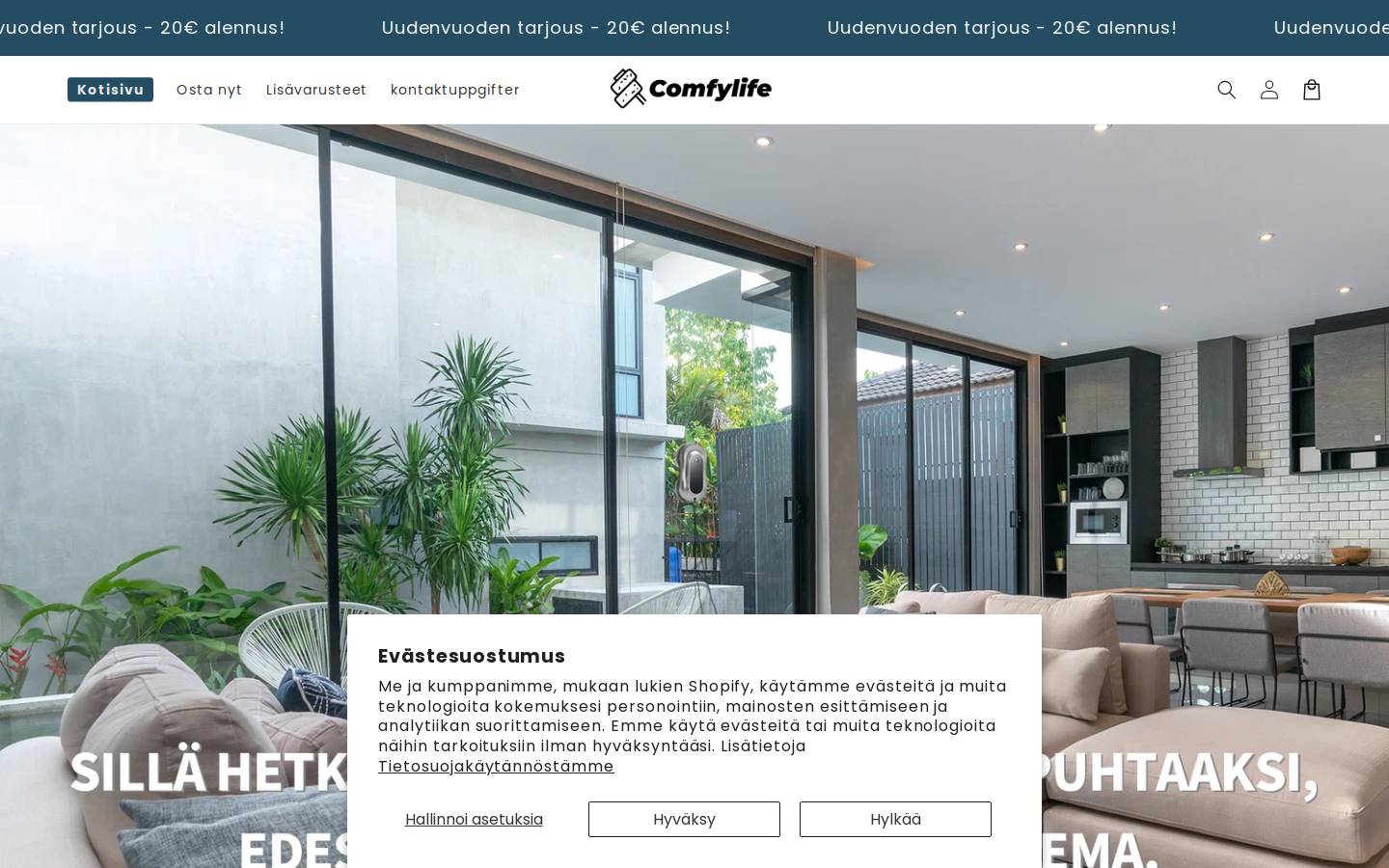 fi-comfylife.com homepage screenshot