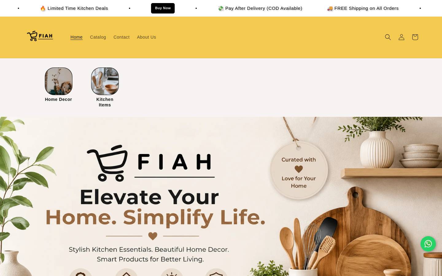 fiah.in homepage screenshot