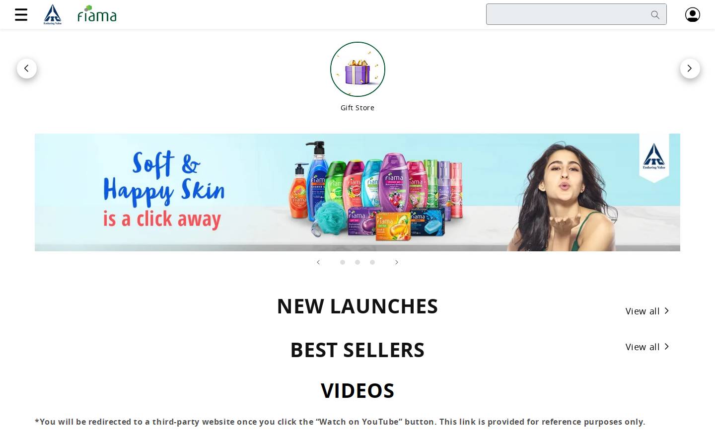 fiama.in homepage screenshot