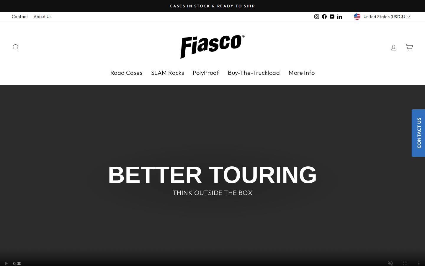 fiascocases.com homepage screenshot