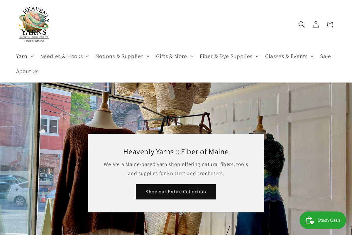 fiberofmaine.com homepage screenshot