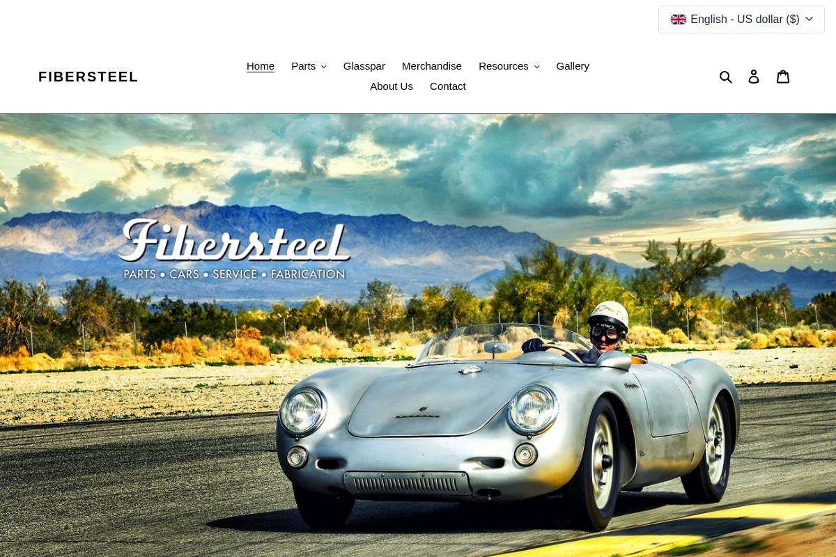 fibersteel.com homepage screenshot