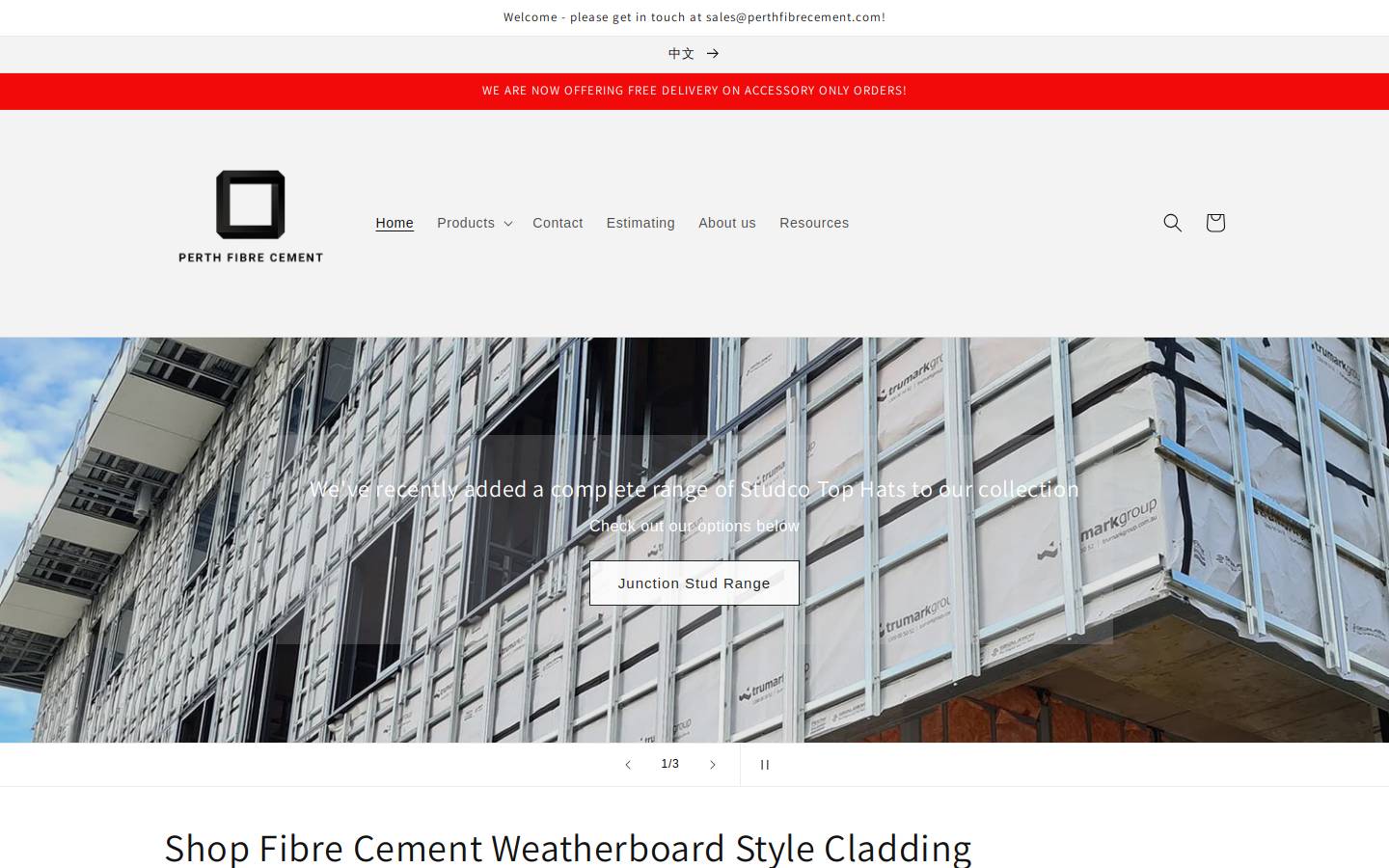 fibrecement.com.au homepage screenshot