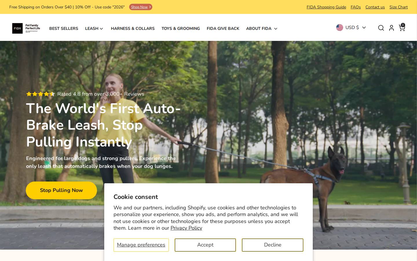 fidapet.com homepage screenshot