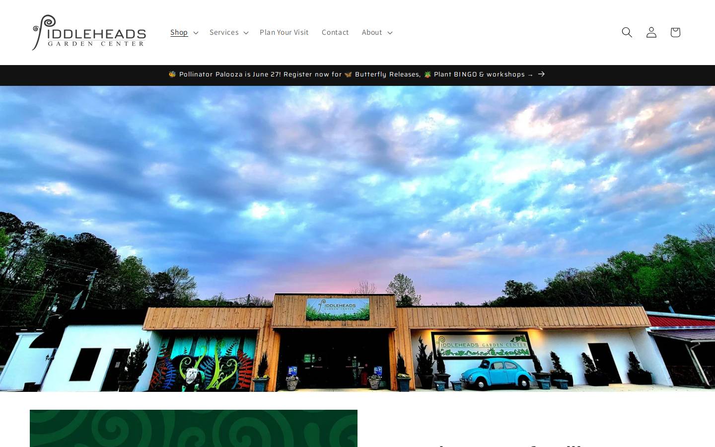 fiddleheadsdalton.com homepage screenshot