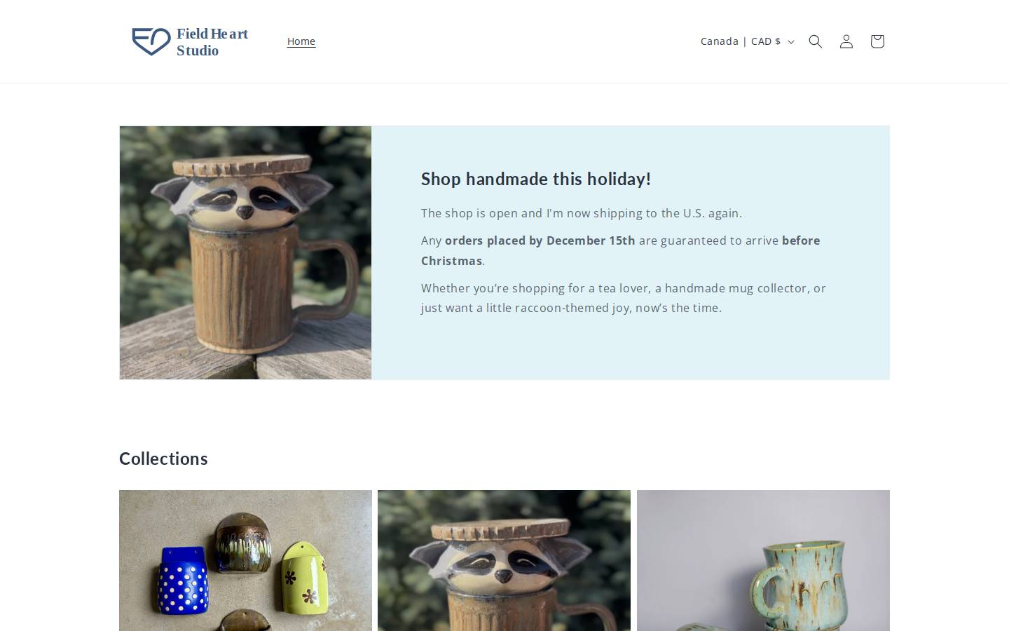 fieldheart.com homepage screenshot
