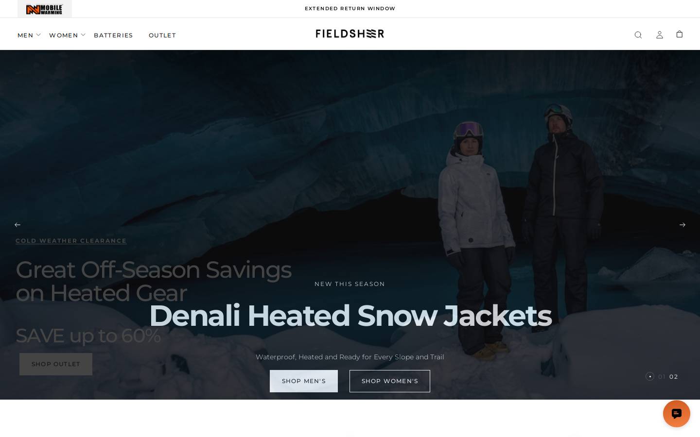 fieldsheercanada.com homepage screenshot