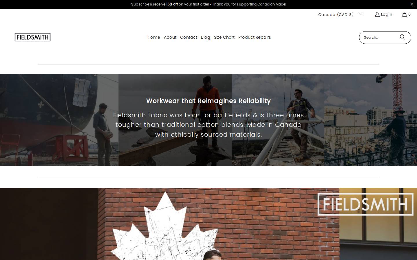 fieldsmith.ca homepage screenshot