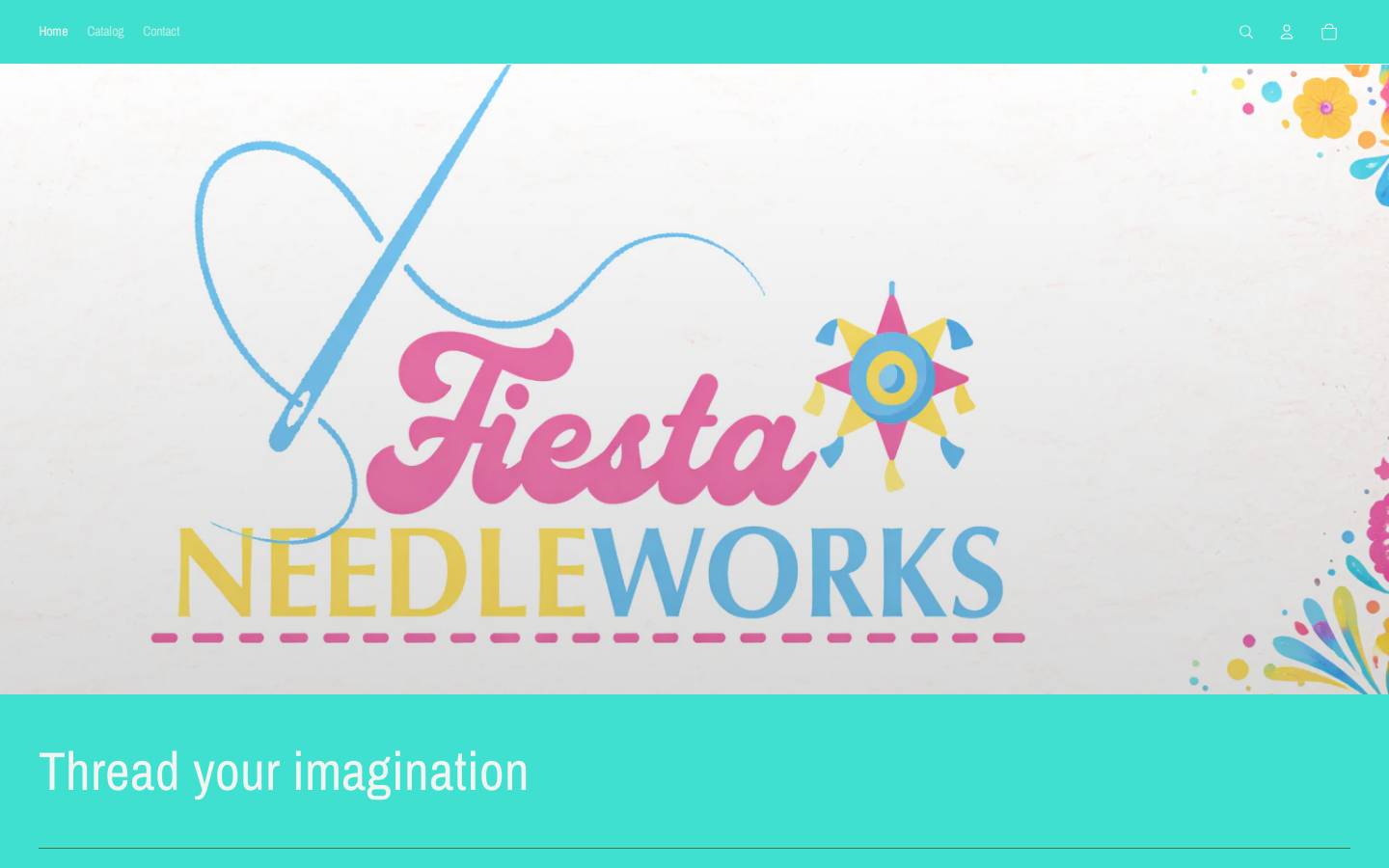fiestaneedleworks.com homepage screenshot