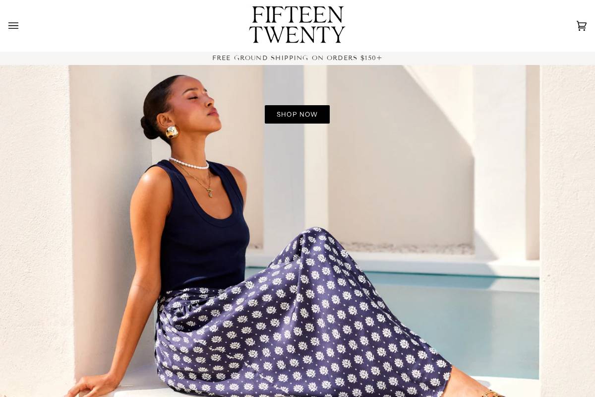 fifteentwenty.com homepage screenshot