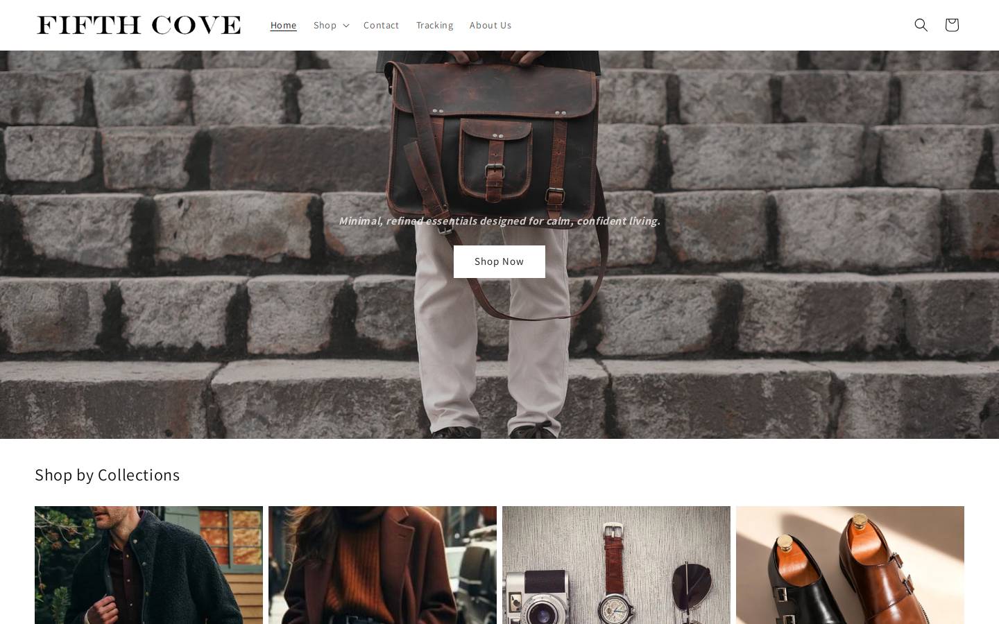 fifthcove.com homepage screenshot