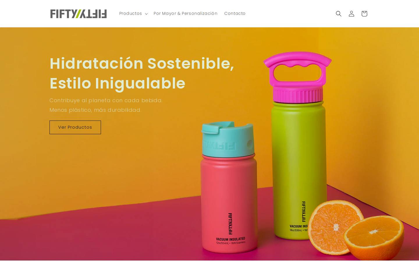 fiftyfiftycostarica.com homepage screenshot