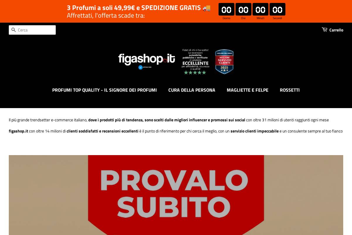 Figashop homepage screenshot