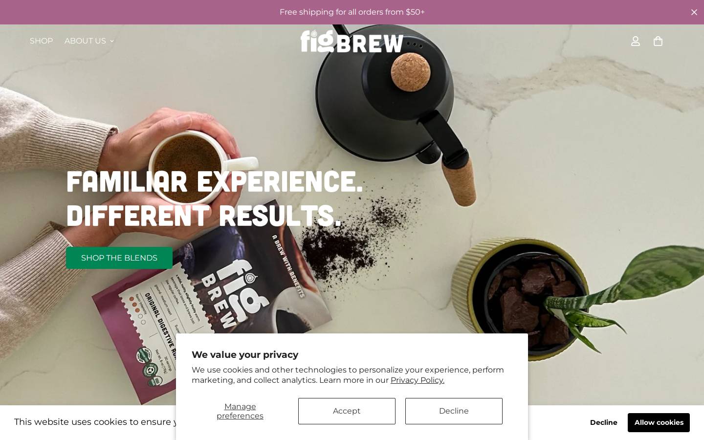 figbrew.com homepage screenshot