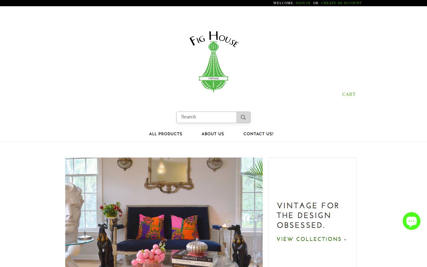 fighousevintage.com homepage screenshot