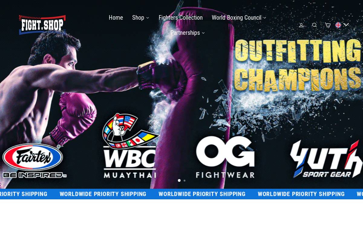 Fight homepage screenshot