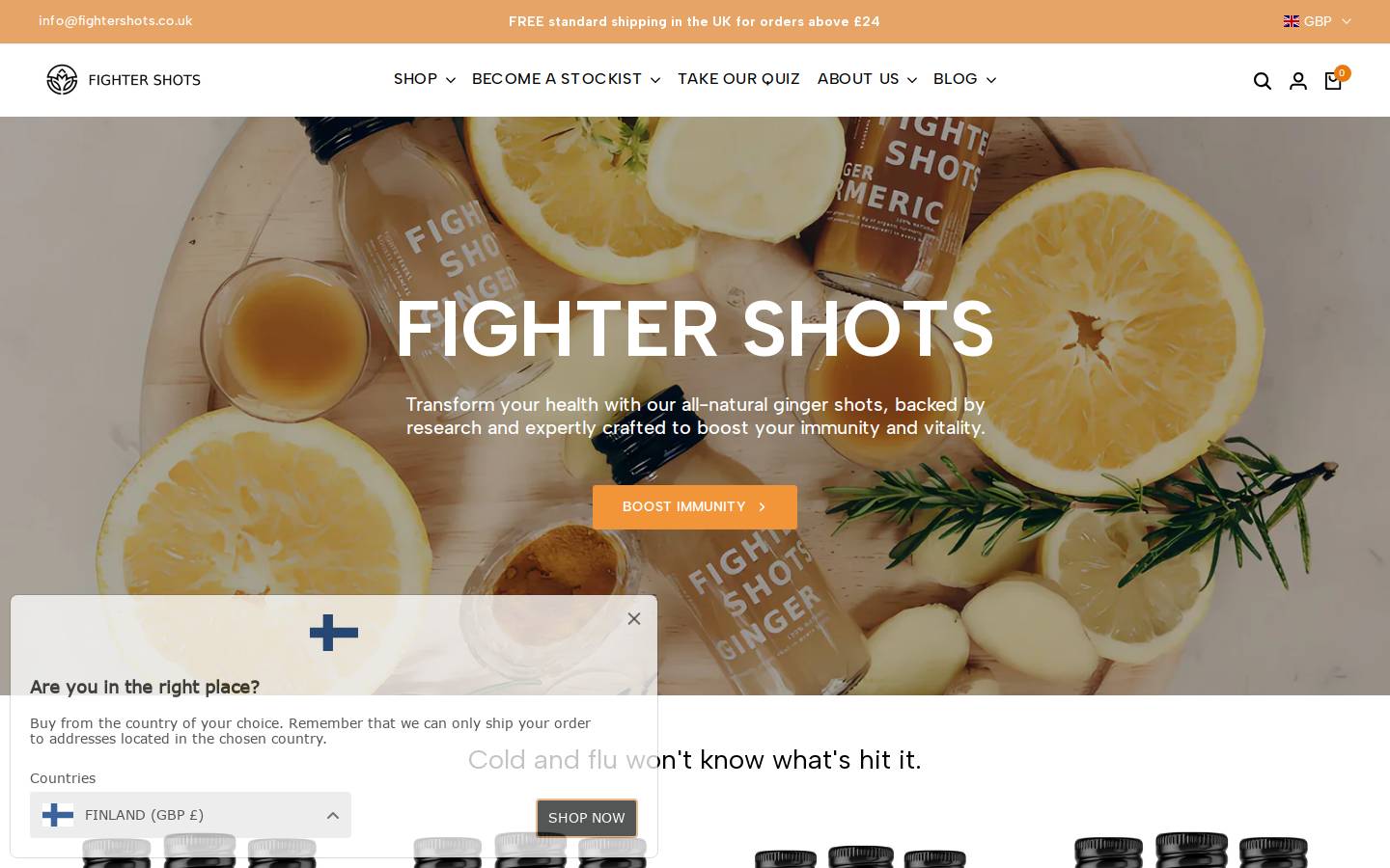 fightershots.com homepage screenshot