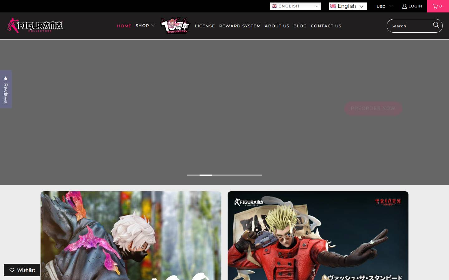 figurama-collectors.com homepage screenshot
