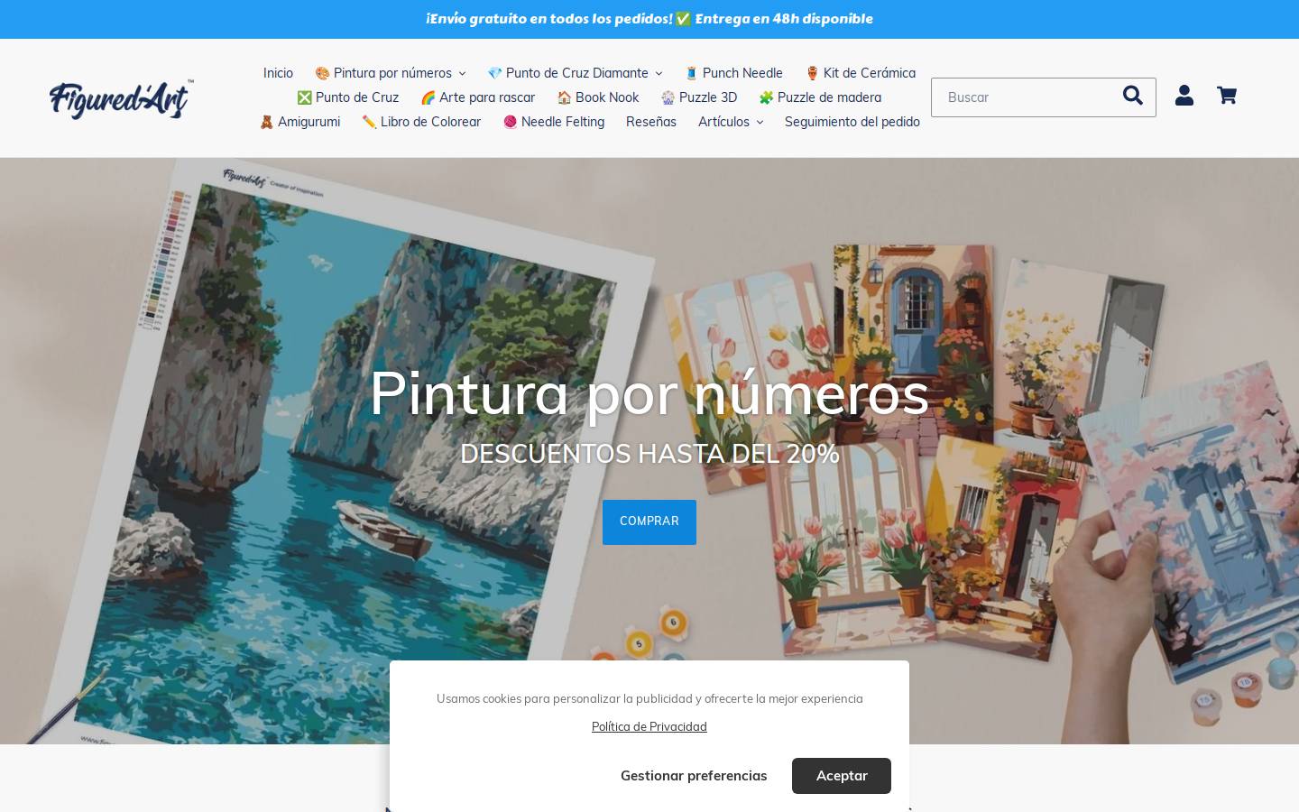 Figured'Art España homepage screenshot