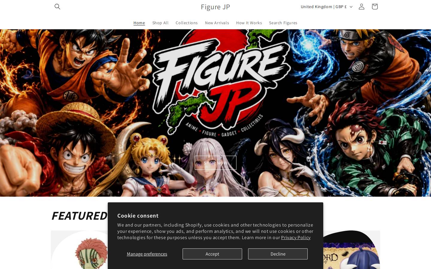 figurejp.com homepage screenshot