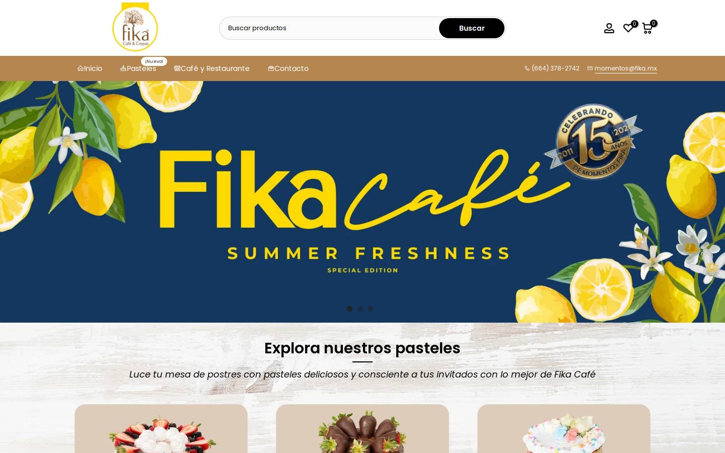 Fika homepage screenshot