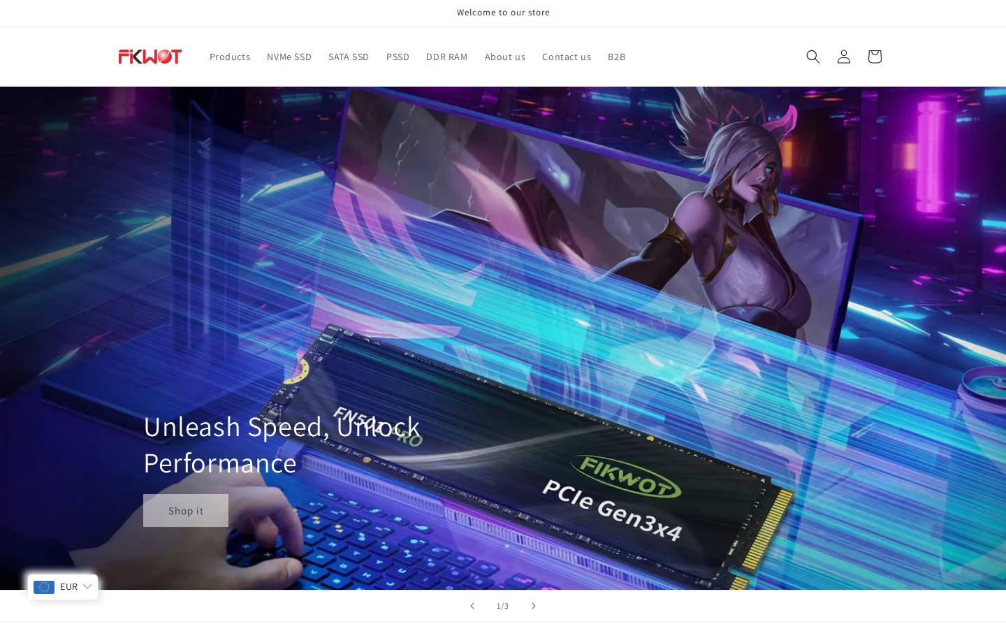 Fikwot homepage screenshot