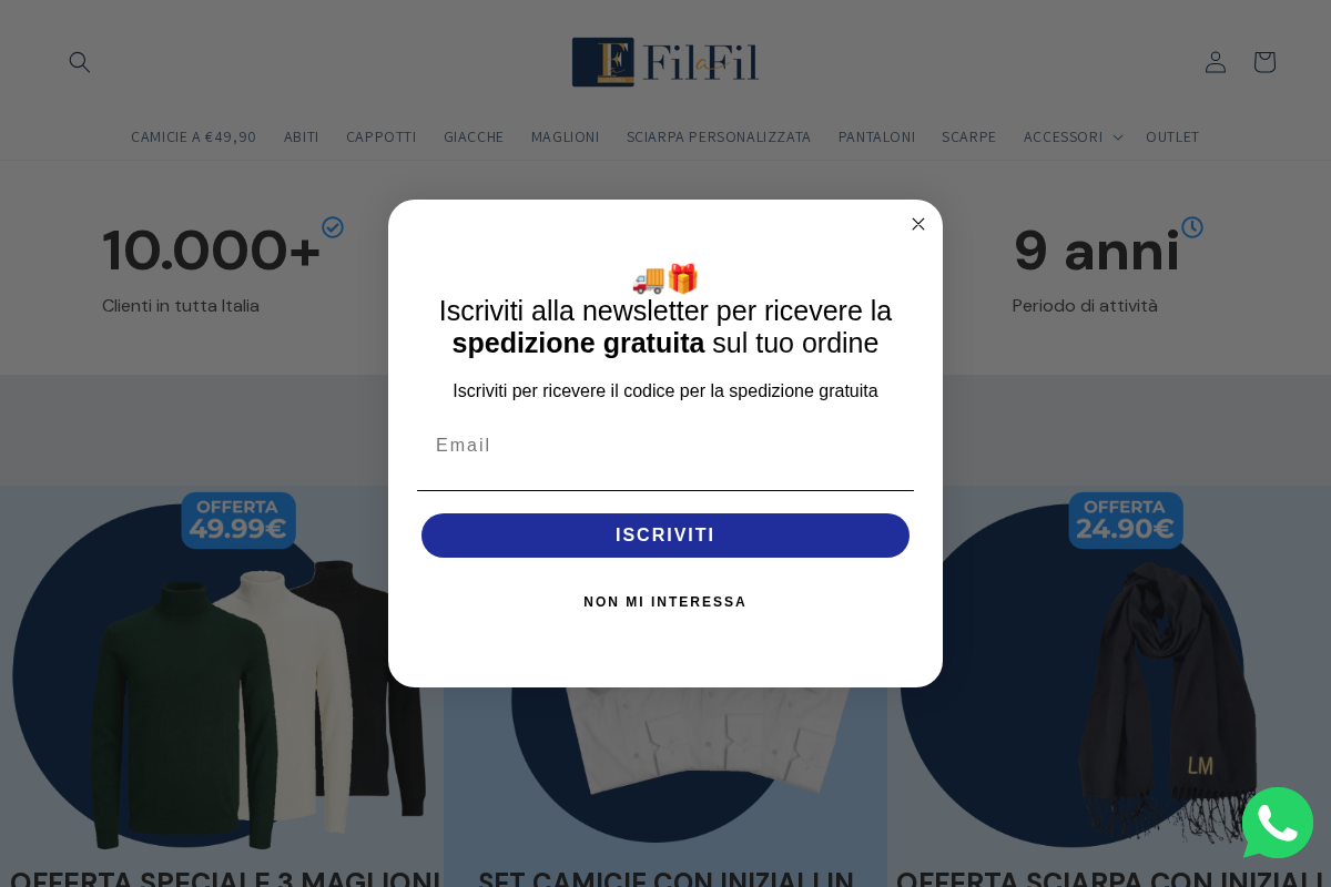 Filafilshop homepage screenshot