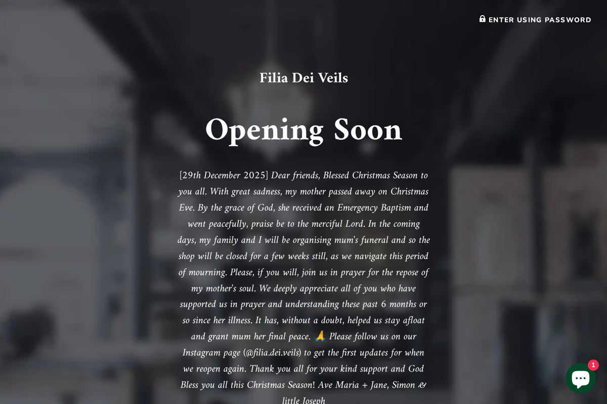 filiadeiveils.com homepage screenshot