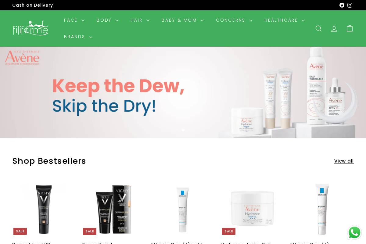 filiforme.me homepage screenshot