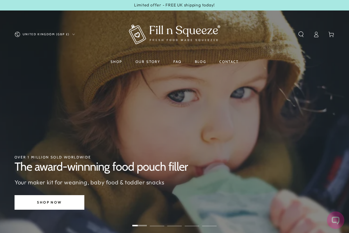 Fill n Squeeze homepage screenshot