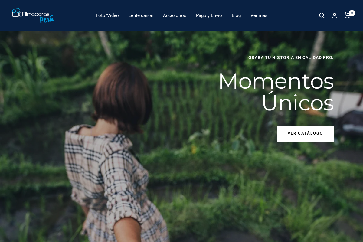 filmadorasperu.com homepage screenshot