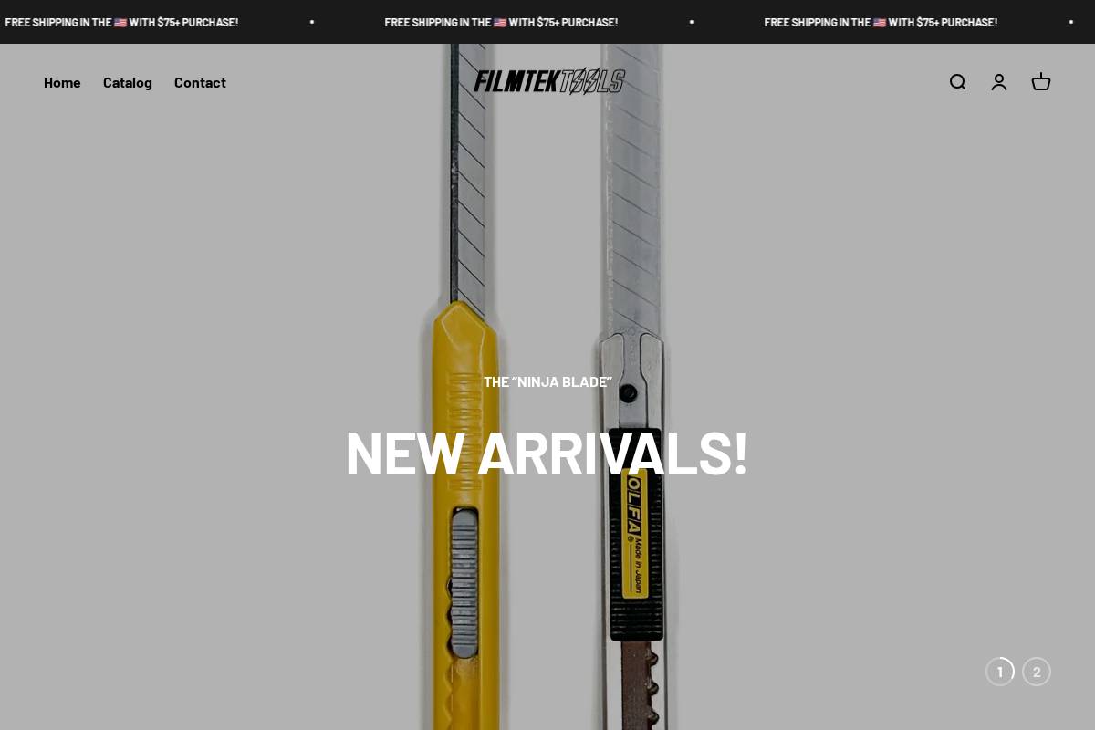 filmtektools.com homepage screenshot