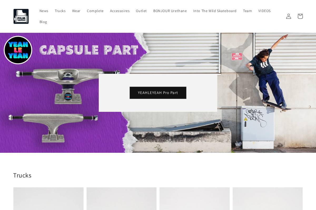 FILMTRUCKS homepage screenshot