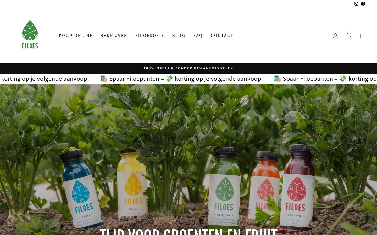 filoes.be homepage screenshot