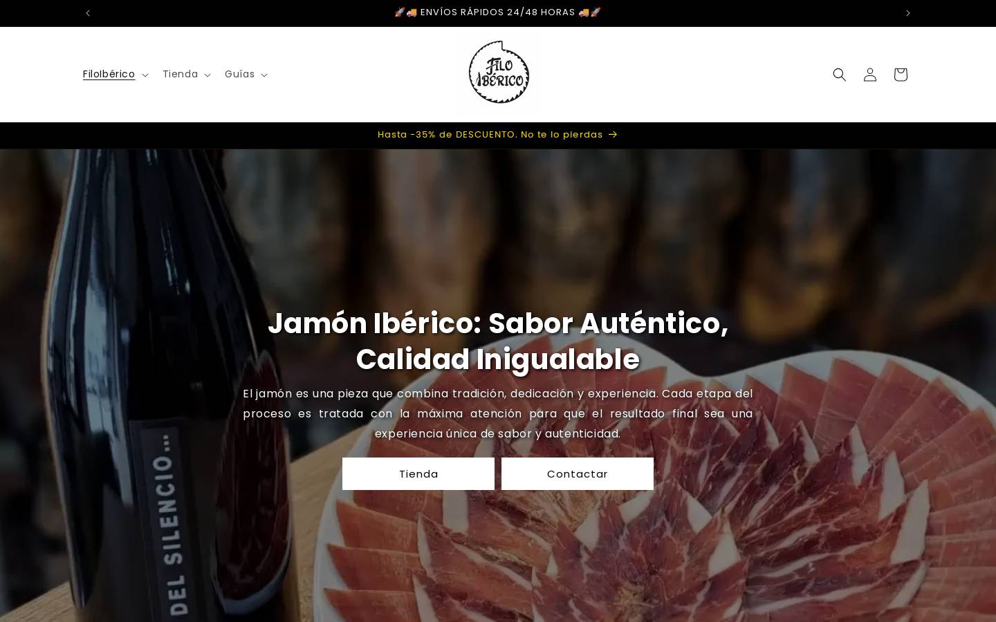 filoiberico.com homepage screenshot