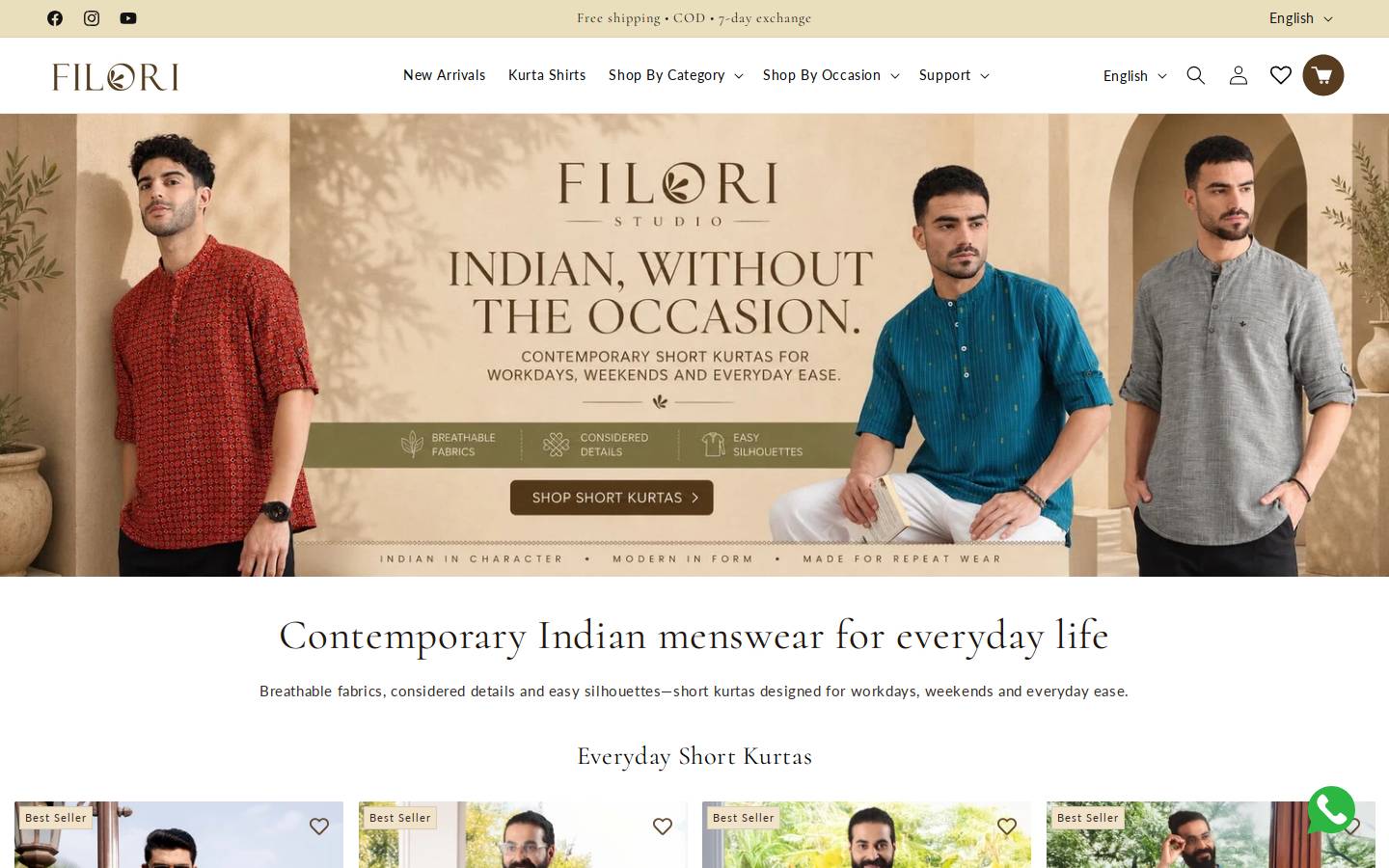 filori.studio homepage screenshot