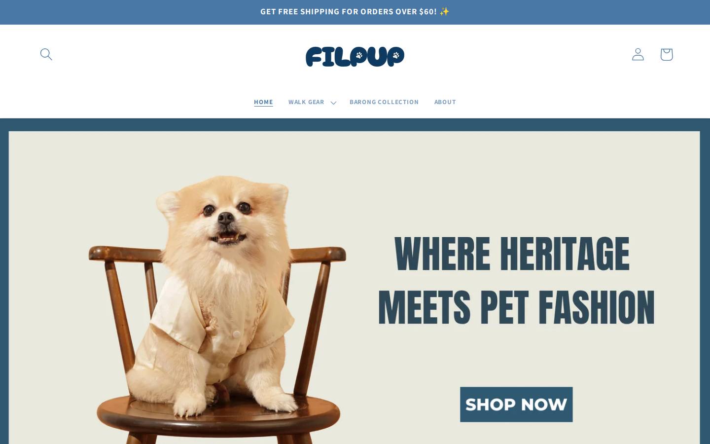 filpup.com homepage screenshot