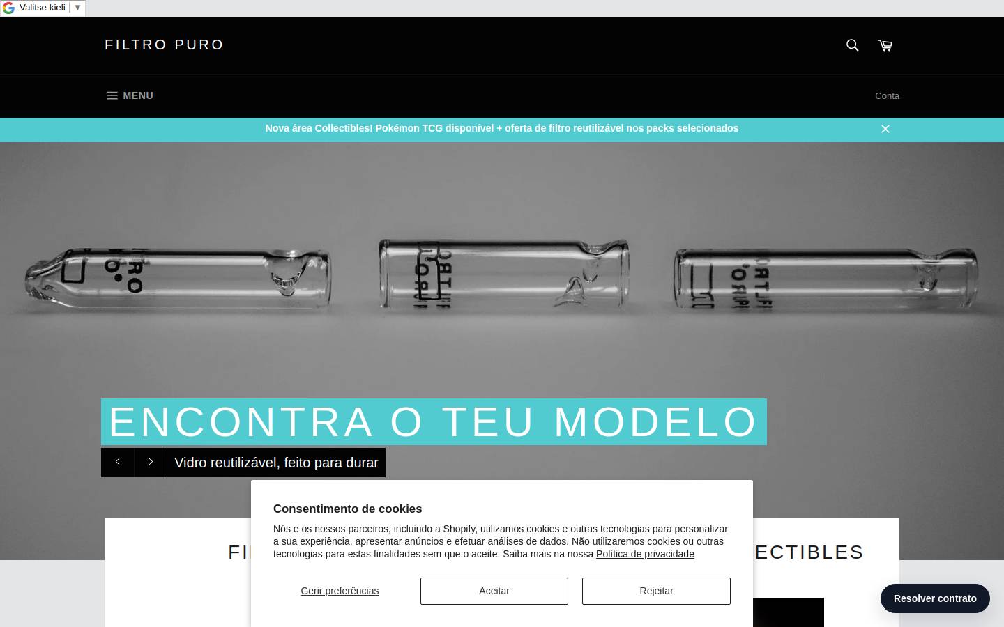 filtropuro.com homepage screenshot